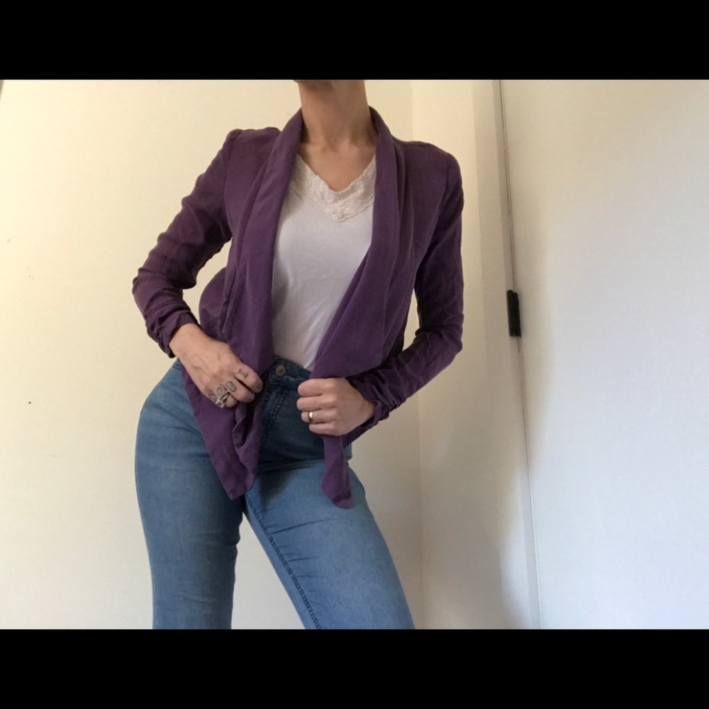 Forever 21 Plum Purple High-Low Blazer - Picture 5 of 14